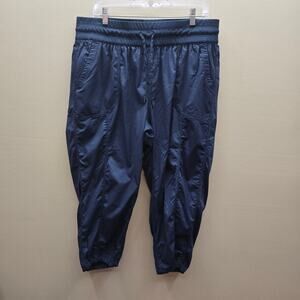 The North Face Drawstring Activewear Lightweight Track Jogger Pants 1X Navy Blue